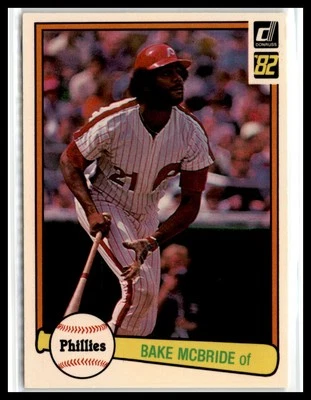 Bake McBride 1982 Donruss #497 Philadelphia Phillies - Image 1 of 2