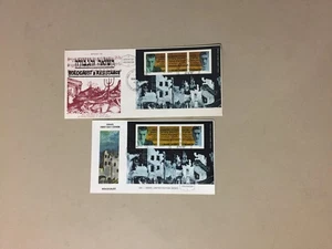 Two HOLOCAUST Israel fdc with same SS,different pictures - Picture 1 of 1