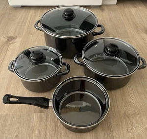 Topf, Topf-Set, Kochtopf, 7-teilig mit Glasdeckel von ELO, Top-Zustand - Bild 1 von 9