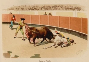 DON DANIEL PEREA 1900 Bullfighting 24 Color Litho Plates Music LOS TOROS - Picture 1 of 6