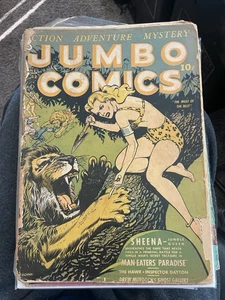Jumbo Comics #52 (1943 Fiction House) Sheena Jungle Queen Golden Age - Picture 1 of 9