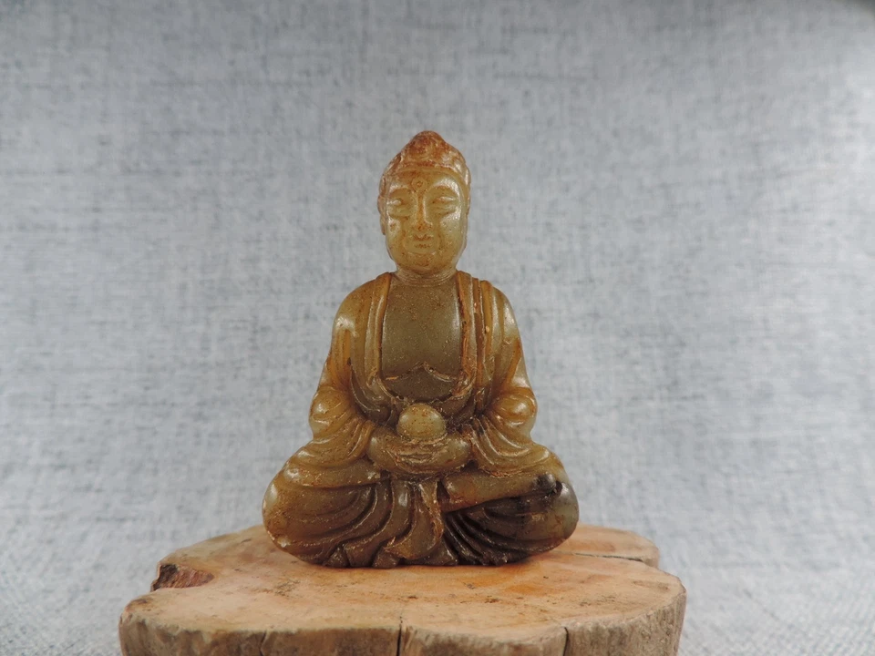 Ручной работы старый китайский нефрит ручной скульптуры Будды статуя подвеска D - Изображение 1 из 4