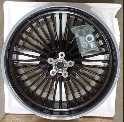 18x3.5 Fat Spoke Rear Wheel Rim for Harley Touring Road King Glide Classic 84-08 Foto 1 de 4