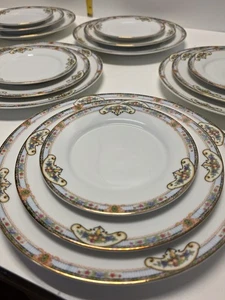 Royal Schwarzburg Hope Germany 30tlg Geschirrset 6 Gedecke Goldrand - Bild 1 von 15