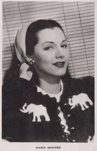 Film Star Actress Maria Montez Vintage Postcard, Elephant Sweater RS40966 - Picture 1 of 2