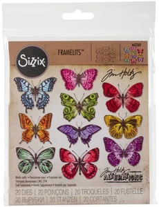 Sizzix 662269 Tim Holtz Framelits Dies 20/Pk-Flutter By - Picture 1 of 1