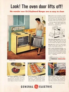 1950s General Electric G-E Keyboard Ranges Appliance Print Advertisement Ad 1958 - Picture 1 of 1
