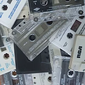 LOT OF 40 CASSETTE TAPES BULK USED ARTS & CRAFTS PROJECTS PARTY DECORATIONS - Picture 1 of 1