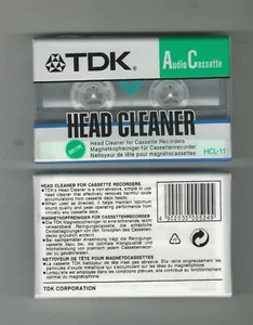 MUSICASSETTA TDK HEAD CLEANER HCL11 CON NASTRO PULISCI TESTINE NUOVA SIGILLATA - Zdjęcie 1 z 1