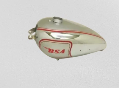 APTO PARA BSA ZB32 GOLD STAR ROJO Y PLATA PINTADO CROMO TANQUE GASOLINA 1950 Foto 1 de 4