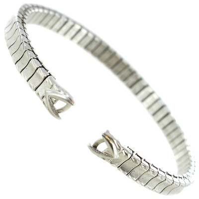 Vintage Speidel C-Ring Twist-O-Flex Stainless Steel Ladies Watch Band 733/02 - Image 1 of 4