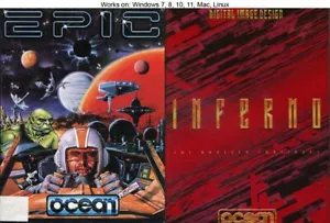 Epic (1992) + Inferno (1994) PC Mac Game Ocean Software Windows 10 11 - Picture 1 of 3
