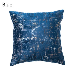 2X Velvet Pillow Cushion Cover Bronzing Throw Pillow Case Sofa Pillowcase Home - Picture 1 of 11