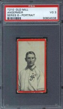 1910 T210-6 Old Mill Leo Angermeir (Portrait) PSA 3 Frankfort Statesmen