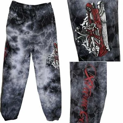 Pantalones deportivos para hombre Xtreme Couture by Affliction Phantom Skull Biker Foto 1 de 4