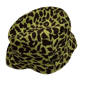 New Era Jeremy Scott Lime Green Bucket hat Size Small Cheetah Print - Picture 1 of 4