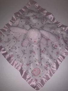 RARO Little Me Baby Lovey Rosa Volantes Felpa Terciopelo Floral Rosa Borde Satinado (lote) - Imagen 1 de 8
