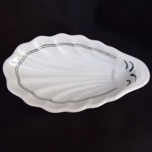 Green Striped PICKLE DISH G.H. Jenkinson, Sioux City Restaurant Ware - Picture 1 of 3