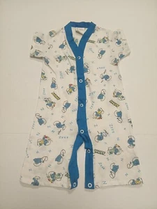 Vintage Schlümpfe Wiegenlied Land 80er Jahre Einteiler Größe 12 Monate - Bild 1 von 10