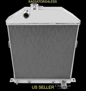 CHAMPION 4 ROW ALUMINUM RADIATOR 42 43 44 45 46 47 48 FORD CARS CHEVY ENGINE - Foto 1 di 3