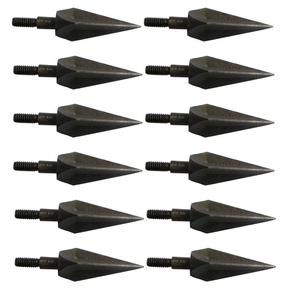 12Pcs Three edged knives Broadheads Traditional Classical Cold Weapon Arrow Tips - Image 1 of 4