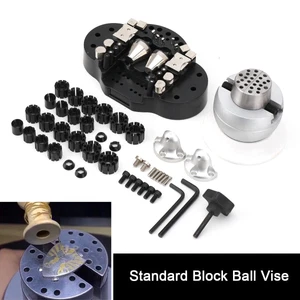 2" Standard Block Ball Vise Full Set Engraving Setting Tool W/ 63pcs Attachment - Picture 1 of 12