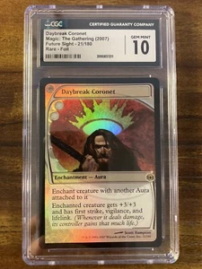 MTG✨DAYBREAK CORONET FOIL✨Future Sight CGC 10 GEM MINT RARE Enchantment LOW POP - Picture 1 of 9