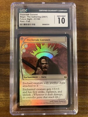 MTG✨DAYBREAK CORONET FOIL✨Future Sight CGC 10 GEM MINT RARE Enchantment LOW POP - Image 1 of 4