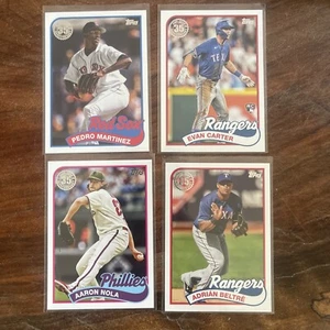 2024 TOPPS SERIES 2 1989 TOPPS BASEBALL INSERT LOT Of 4; Carter RC - Picture 1 of 1