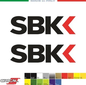 2 Adhésifs SBK Superbike mm.100x28 Stickers Klebstoffe Autocollant Ducati Yamaha - Imagen 1 de 1