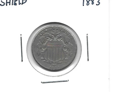 1883 Shield Nickel VG Cover