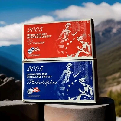 2005 US MINT Uncirculated Coin Set Philadelphia And Denver GREAT BIRTHDAY GIFT! - Image 1 of 4