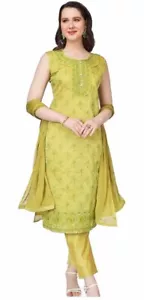 Ashwini Tuta Modale Donna Salwar XL VERDE - Foto 1 di 9