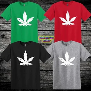 Cannabis Leaf Weed Leaf 420 Funny T-Shirt S-3XL - Picture 1 of 34