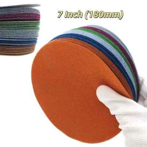 Riken Round Sandpaper Pads Sanding Disc Wet Dry Flocking Disc 7 Inch (180mm) - Picture 1 of 10