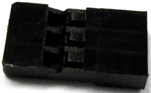 RC 3 Pin Compatible JR Hitec Servo Connector Male Plug Housing Black 10 No Pins - Picture 1 of 1