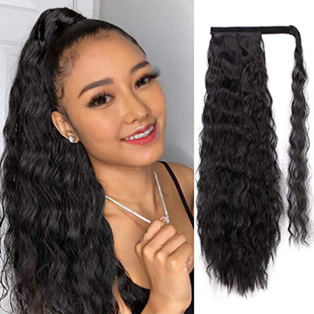 Wavy Pigtails Extension in Black