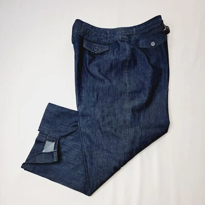 Pantalones de mezclilla rectos Larry Levine para mujer talla 14 elásticos cambray Foto 1 de 4