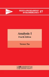New: Analysis I by  Terence Tao 4TH ED - Imagen 1 de 3
