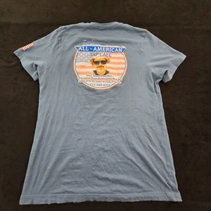 Joe's All-American Tap Cafe Blue Short Sleeve Cotton T-Shirt Men's M - Picture 1 of 10
