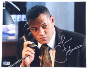 Laurence Fishburne Signed 11x14 Photo (Beckett) - Beckett Witnessed - Picture 1 of 1