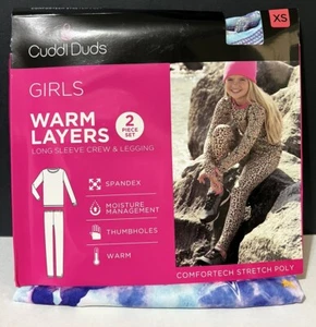 Cuddl Duds Girls XSMALL Blue Unicorn WARM LAYERS 2-Piece Set - NEW - Picture 1 of 4