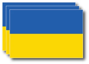 Ukraine Flag Sticker Ukrainian Vinyl Car Window Laptop Decal Bumper Truck Window - Picture 1 of 5