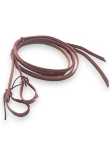 HR Saddlery Heavy Harness Leather Split Reins 5/8 x 8' - Picture 1 of 1