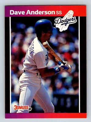 Dave Anderson 1989 Donruss #434 Los Angeles Dodgers - Image 1 of 2