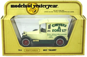 Matchbox of Yesteryear No:Y-5 1927 TALBOT Van in CHIVERS & Sons Ltd. CambridgeSin usar, en caja - Imagen 1 de 11