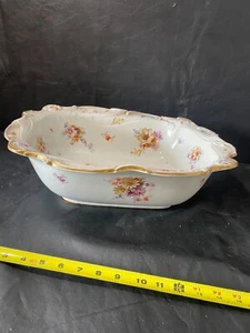 ROYAL DOULTON Wash Basin or serving bowl LARGE floral 16 x 14 x 5 - Picture 1 of 12