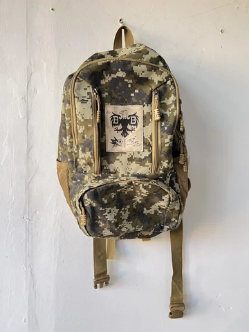 NHL Brent Burns San Jose Sharks Camouflage Backpack Army Bag - Rare Cover