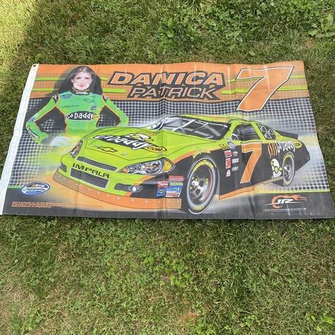 Dana Patrick 2010 NASCAR Nationwide Series Two Sided  Flag 3X5 Cover