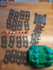 Lego/Duplo Eisenbahn,Schienen,Weichen, Bahnübergang und Tunnel